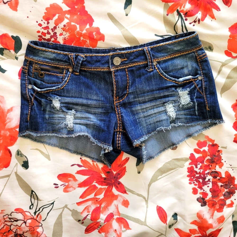Denim shorts